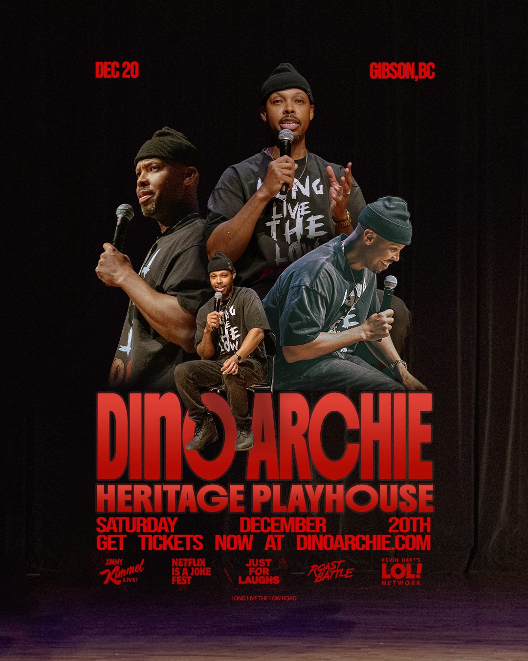 Dino Archie — Gibson BC Heritage Playhouse poster by James Marshel
