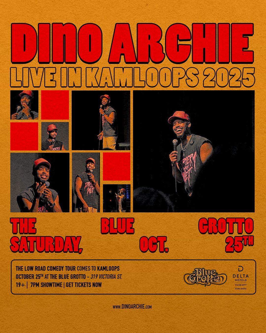 Dino Archie — Live In Kamloops 2025 poster by James Marshel
