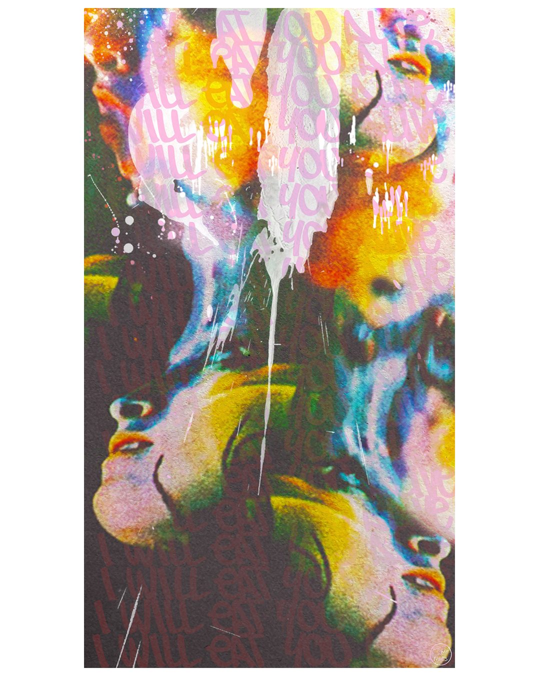 I Will Eat You — mixed-media digital artwork by James Marshel